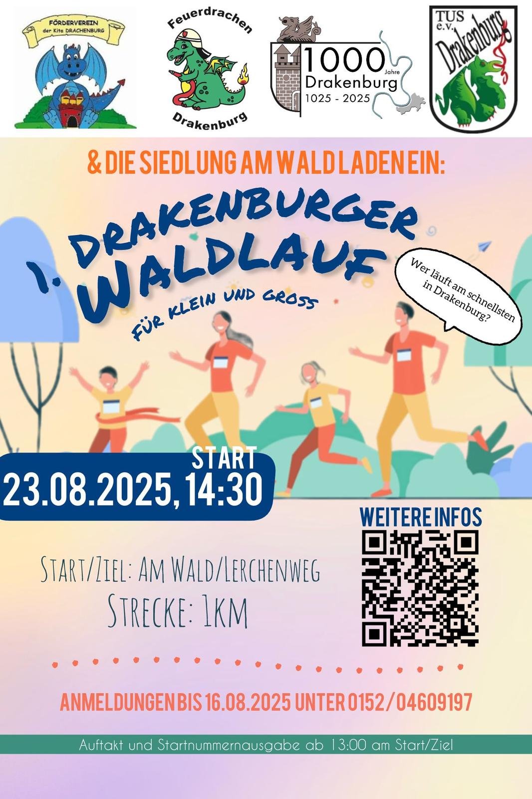 Flyer für Drakenburger Waldlauf